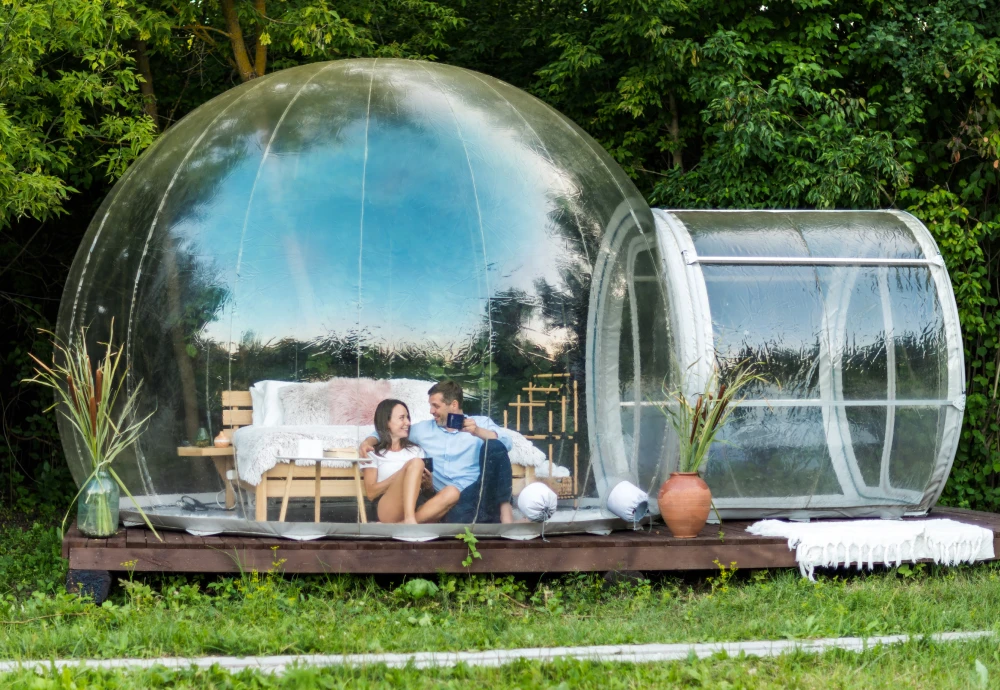 how to use a bubble tent